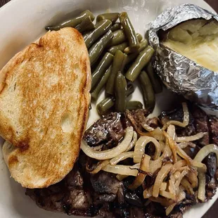 Friday night steak special.