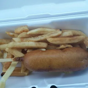 Kids Corndog to go.