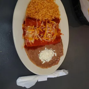 Cheese Enchiladas Plate