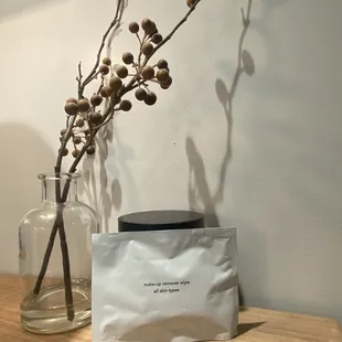 Make up remover wipe hotel amenity