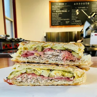 Go with the weekly special, a family favorite or build your own. Porchetta, prosciutto, pickles, dijon and swiss.
