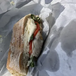 1/2 of Cadee's sandwich. So good!