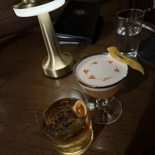 Anejo Old Fashioned &amp; Amaretto Sour
