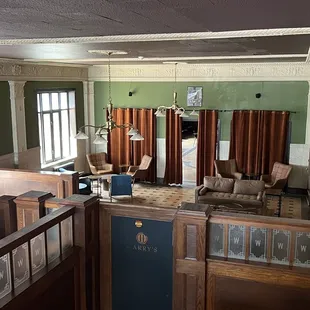 Swanky seating area (before opening)