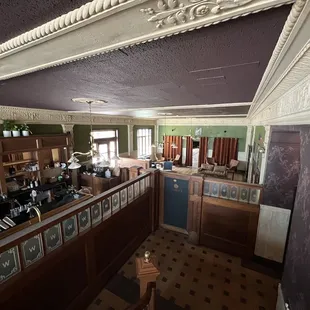 Bar and lounge beyond