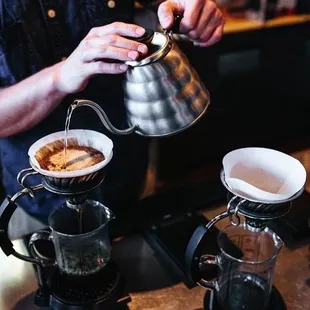 Pour over.