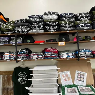 a variety of products on shelves