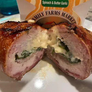 the inside of the meat