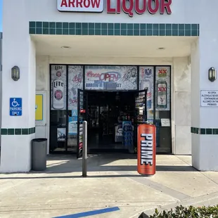 the front of the store