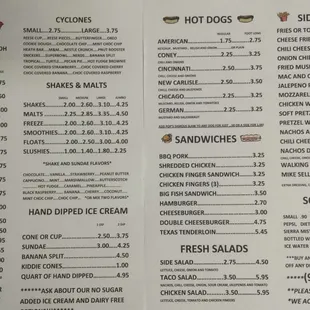 New Arrow Queen menu