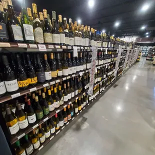 a wide selection of wines