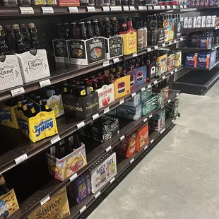 a wide selection of beer