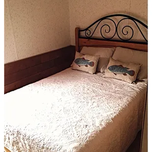 Double bed in private bedroom. (Cottage 2)