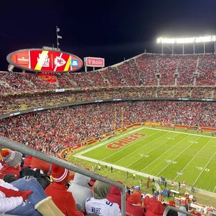 Left side of the stadium. Arrowhead Stadium 11/21/2021