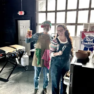 Owners Emily and Steve