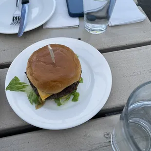 Burger is a happy hour special