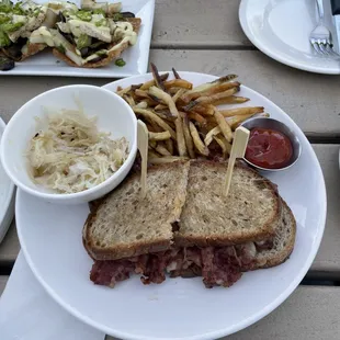 Smoked brisket, cooked over wood. We requested the saurkraut on the side instead of in the sandwich. $17