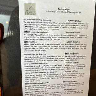 Tasting Menu