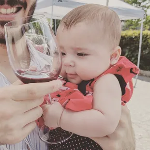 First anniversary wine event with mushroom mama