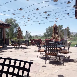 View from dining area