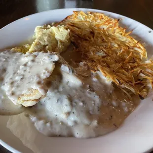 My mistaken order! I forgot to photograph the correct order of B &amp; G, country potatoes, and eggs O/E.