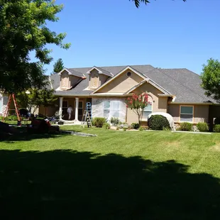 Front view of our latest project, full exterior. Prime and paint.