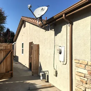 Exterior stucco repaint.