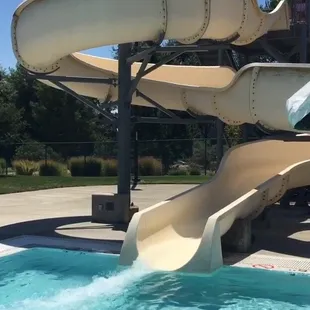 Water slide still on