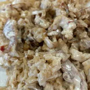 Arroz Con Pollo (Fajita Chicken, Bacon, Rice and Queso) comes with Tortillas. Very good! Enough food for two people.