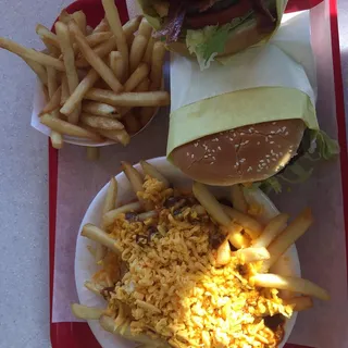 Bacon Cheeseburger, Fries & Med. Drink