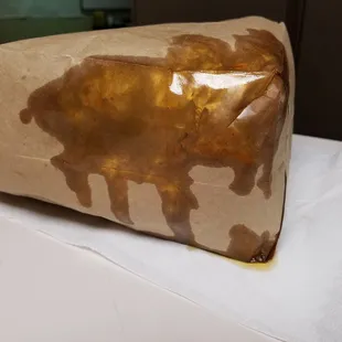 This is what they gave me with not even a napkin.