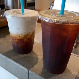 Cacao cold brew and iced coffee.