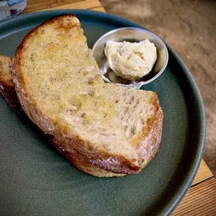 Toast on the side (comes with maple butter)