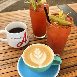 Bloody Mary latte black coffee