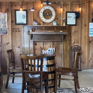 the bar