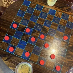 a game of checkers