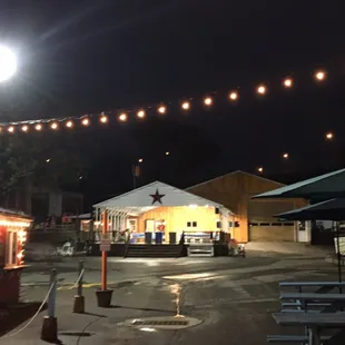 outside