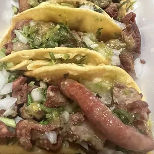 Tripas tacos