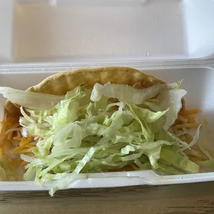 crunchy chicken taco