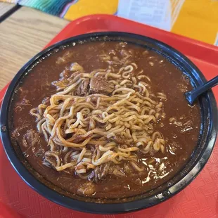 Birria Ramen is salty. I recommend sharing it with a friend