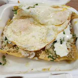 some bom chilaquiles... not sure if they're "secret menu" or they just make them because i ask for them, lol