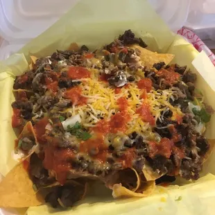 nachos, food