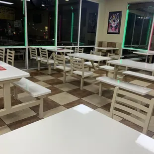 outside, sushi and sashimi