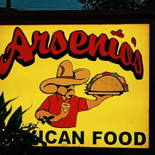 Outside sign. Look at that clip-art. Do you want a fake-authentic sign hand painted by hipsters in Seattle? Arsenio sez "beat it, kook."