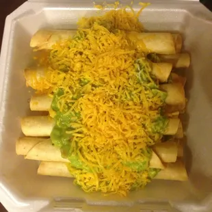12 rolled tacos for $7.99.