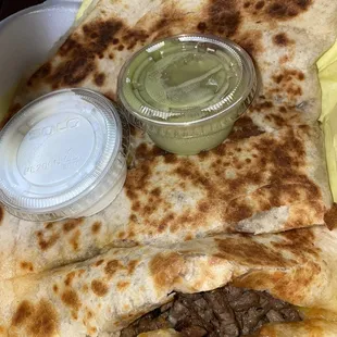 Carne asada quesadilla - prob the best quesadilla ever!