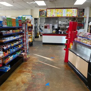 the inside of a grocery store
