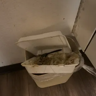 In the garbage where it belongs. 12/15/20 830 pm Who ever cook this fuk u waste my money