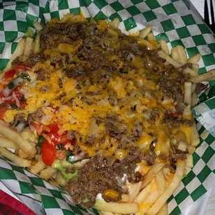 Carne Asada fries I got delivered was yummy