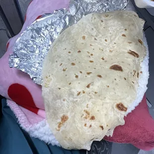 That amazing flour tortilla...only half